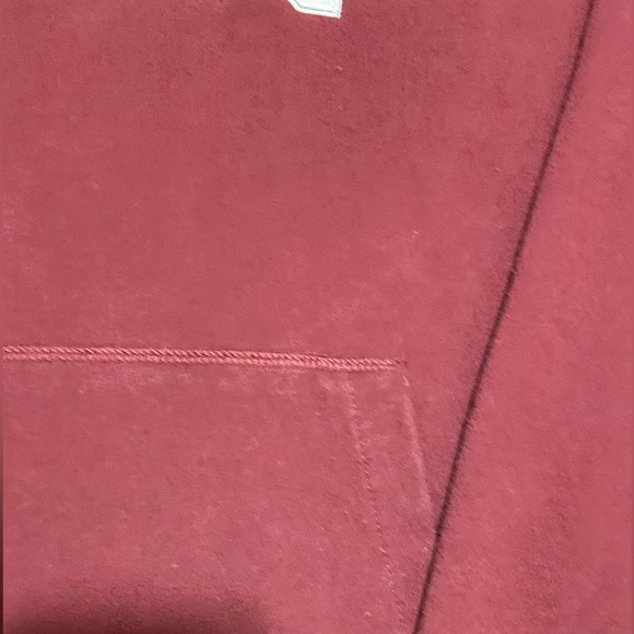 GENTLY USED OBEY “SHADOW BLOCK LOGO” HOODIE IN MAROON RED SIZE LARGE NICE WARM!! - Picture 4 of 16